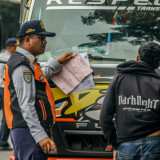Berita Foto: Operasi Lintas Jaya di Cawang, 19 Kendaraan Ditindak