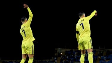 Sindir Ruben Neves? Cristiano Ronaldo Lakukan Selebrasi 'Slam-Dunk' usai Pesta Gol di Kandang Al Najma