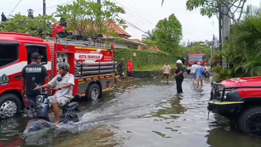 Banjir Denpasar Mulai Surut, Tiga Wilayah Ini Masih Tergenang Banjir
