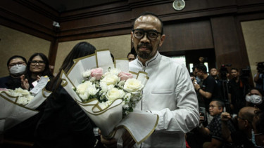 Pendukung Terdakwa Korupsi Minyak Mentah Pertamina Padati PN Tipikor