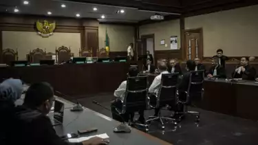 Muhammad Kerry Adrianto Riza, menjalani sidang vonis kasus dugaan korupsi tata kelola minyak mentah dan produk kilang PT Pertamina (Persero) pada Kamis (26/2/2026).