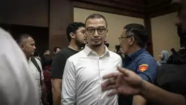 Gading Ramadhan Joedo menjalani sidang vonis kasus dugaan korupsi tata kelola minyak mentah dan produk kilang PT Pertamina (Persero) pada Kamis (26/2/2026).