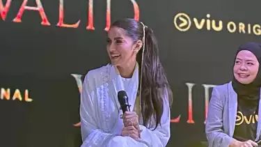 Olla Ramlan di konferensi pers series Walid Season 2