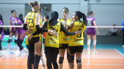 Gulung Megawati Hangestri Cs Tiga Set Langsung, Gresik Phonska Plus Jadi Tim Terbaik di Babak Reguler Proliga 2026