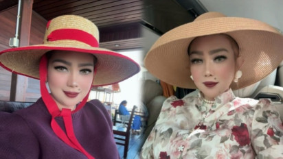 Efek Gaduh Mobil Dinas Rp8,5 Miliar, Gaya Nyentrik Syarifah Suraidah Istri Gubernur Kaltim ala Noni Belanda Disorot