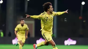 Joao Felix saat melakukan selebrasi di laga Al Fayha vs Al Nassr, Minggu (1/3/2026)