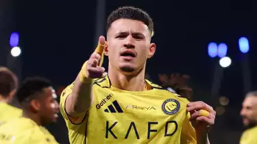 Abdullah Al-Hamddan saat melakukan selebrasi di laga Al Fayha vs Al Nassr, Minggu (1/3/2026)