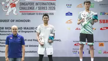 Podium juara Singapore International Challenge 2026