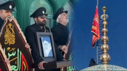 Iran Kibarkan Bendera Merah ‘Balas Dendam’ di Atas Masjid Jamkaran Usai Ali Khamenei Meninggal