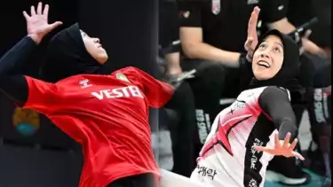 Megawati Hangestri saat masih berseragam Manisa BBSK dan Red Sparks.