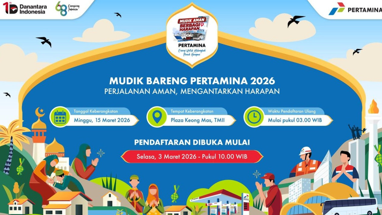 Pertamina Buka Mudik Gratis dan Arus Balik 2026, Lebih dari 15 Kota, Catat Tanggal Pendaftarannya!
            - galeri foto