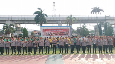 Gandeng 500 Ojol dan Ormas, Polrestabes Palembang Deklarasikan Komitmen Jaga Kamtibmas