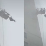 Kronologi Petugas Pembersih Kaca Terombang-ambing di Lantai 25 Apartemen Surabaya Akibat Angin Kencang