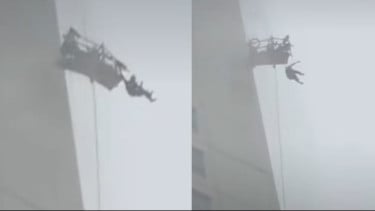 Kronologi Petugas Pembersih Kaca Terombang-ambing di Lantai 25 Apartemen Surabaya Akibat Angin Kencang
