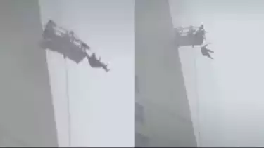 Kronologi Petugas Pembersih Kaca Terombang-ambing di Lantai 25 Apartemen Surabaya Akibat Angin Kencang