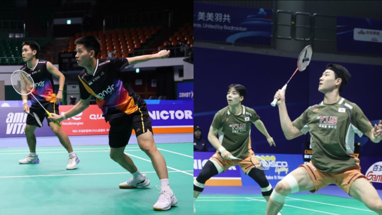 Head to Head Raymond Indra/Nikolaus Joaquin vs Kang Min Hyuk/Ki Dong Ju Jelang Babak Pertama All England 2026
            - galeri foto