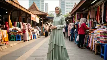 Gamis Bini Orang Jadi Tren Baju Lebaran 2026, Terinspirasi dari Inara Rusli