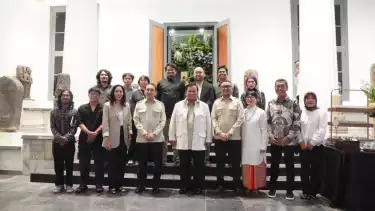 Presiden Republik Indonesia melakukan kunjungan ke Museum Nasional Indonesia pada Senin (2/3).