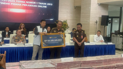Kejagung Terima Harta Kekayaan Hasil Sitaan TPPU Judi Online Rp58 Miliar dari Bareskrim Polri, Langsung Diserahkan ke Kas Negara