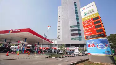 Ilustrasi SPBU Pertamina.