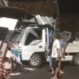 Sopir Mabuk Pikap Hantam Rumah Warga di Gondang Nganjuk, Satu Orang Luka