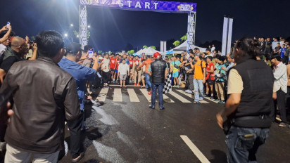 Upaya Tekan Aksi Tawuran Saat Ramadan, Polres Tangsel Gelar Balap Lari di Malam Hari