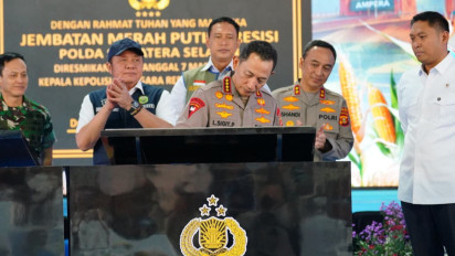 Kapolri Resmikan 57 Jembatan Merah Putih di Sumsel, Jarak dan Ongkos Logistik Warga Kini Terpangkas