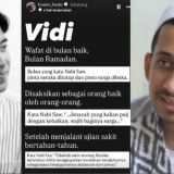 Kesaksian Habib Jafar, Sosok Vidi Aldiano Jalani Ujian Bertahun-tahun, Wafat di Bulan yang Baik: Pintu Surga Dibuka