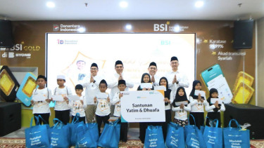 Bentuk Kepedulian Sosial, BSI Berbagi Santunan ke 5000 Yatim Piatu secara Serentak di Seluruh Indonesia