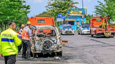 Mobil Ludes Terbakar di Rest Area Tol Cipali, Ini Penyebabnya