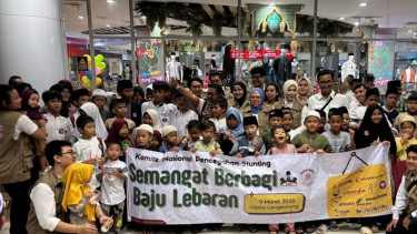Wujudkan Mimpi Lebaran, KNPS Indonesia dan Rany Mauliani Ajak Puluhan Anak Yatim Belanja di Mal