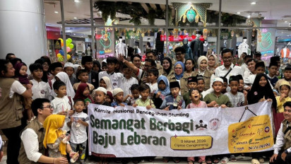 Wujudkan Mimpi Lebaran, KNPS Indonesia dan Rany Mauliani Ajak Puluhan Anak Yatim Belanja di Mal