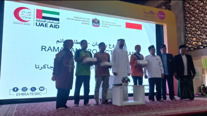 UEA Salurkan Bantuan Rp1,59 Miliar untuk Buka Puasa Jamaah Masjid Istiqlal