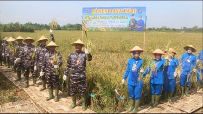 Manfaatkan Lahan 2 Hektare, Puspenerbal Sidoarjo Panen 6 Ton Gabah