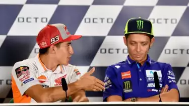 Marc Marquez dan Valentino Rossi