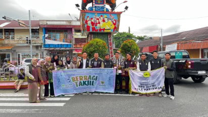 Baznas dan HIPMI Kota Pariaman Kolaborasi Bagikan 300 Paket Takjil Gratis