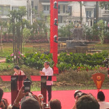 Disaksikan Megawati, Pramono Resmikan Taman Bendera Pusaka: Ada Lapangan Padel Gratis