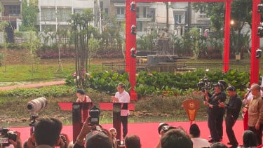 Disaksikan Megawati, Pramono Resmikan Taman Bendera Pusaka: Ada Lapangan Padel Gratis