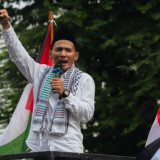 AWG Serukan Aksi Bela Al-Aqsa dan Palestina di Depan Kedubes AS