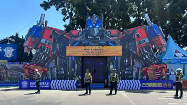 Pos Terpadu Polres Cimahi di Padalarang Usung Tema Transformer, Hadirkan Layanan Nyaman bagi Pemudik