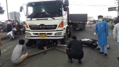 Kecelakaan Maut di Mojoagung Jombang, Dua Perempuan Tewas Terlindas Truk Trailer