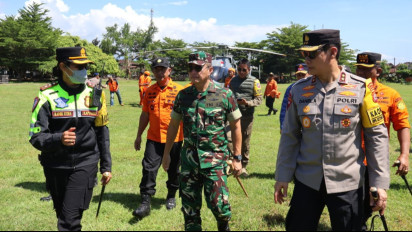 Kapolda Bali, Pangdam IX Udayana, Kabasarnas Bali Tinjau Arus Mudik di Gilimanuk lewat Udara, Antrean Mengular Panjang