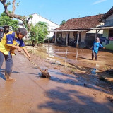 Tanggul Sungai Jebol, Ratusan Rumah Warga di Kapas Sukomoro, Nganjuk Terendam Banjir