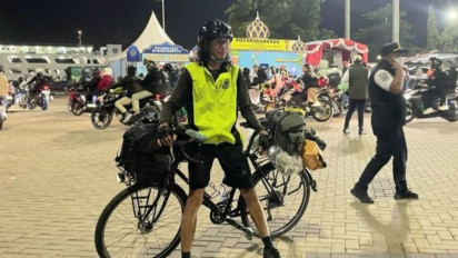 Kisah Luar Biasa Verri Sanovri: Pria 50 Tahun Mudik Serpong-Palembang Pakai Sepeda Sejak 2018