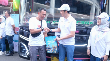 Askrindo Berangkatkan 500 Peserta Mudik Gratis BUMN 2026 ke 13 Rute Tujuan