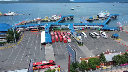 Jelang Nyepi di Bali, Antrean Kendaraan di Pelabuhan Ketapang Menurun