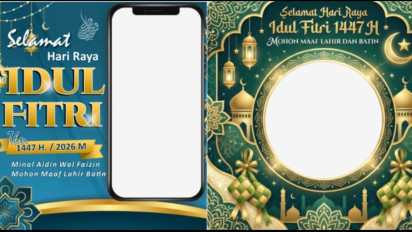 10 Link Twibbon Idul Fitri 1447 H Terbaru, Desain Keren Cocok Diposting di Media Sosial