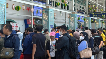 Hari ini, 50.636 Warga Tinggalkan Jakarta  Melalui Stasiun Gambir-Pasar Senen
