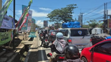 Puncak Arus Mudik di Jalur Nagreg Sudah Terlewati