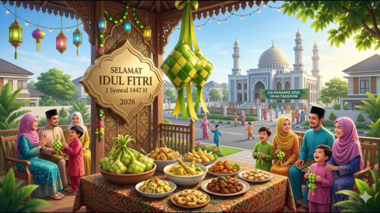 20 Ucapan Minal Aidin Wal Faizin Idul Fitri 2026, Mohon Maaf Lahir Batin yang Menyentuh Hati
            - galeri foto